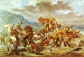 caza del león Eugenio Delacroix